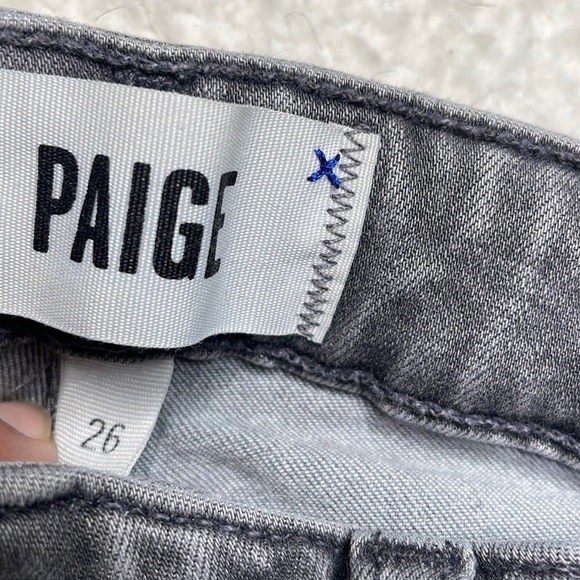 Paige Gray Soft Denim Jeans Stretch Verdugo Ultra Skinny Size 26 - Picture 5 of 13